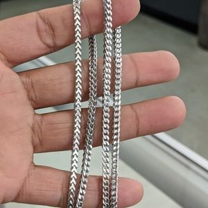 925 Sterling silver Franco chain